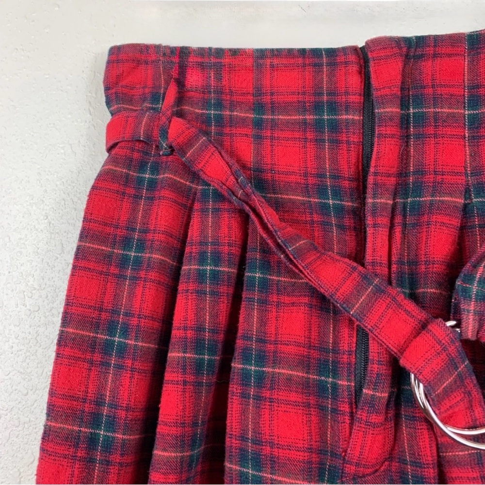 SEEK THE LABEL x LF Red Tartan Belted Pants Women’s S - Picture 6 of 9